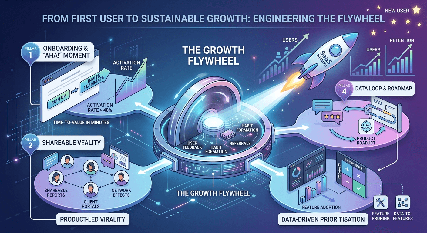 From First User to Sustainable Growth: Engineering the Flywheel