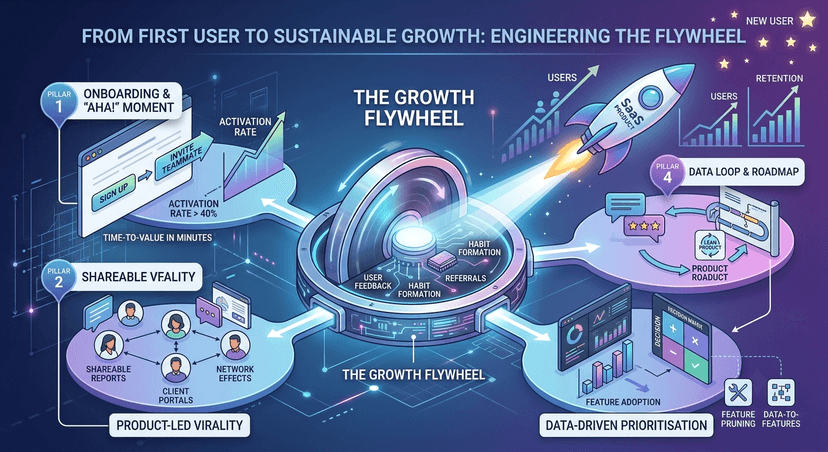 From First User to Sustainable Growth: Engineering the Flywheel