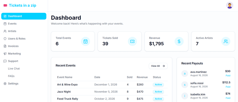 Event Ticketing & Management